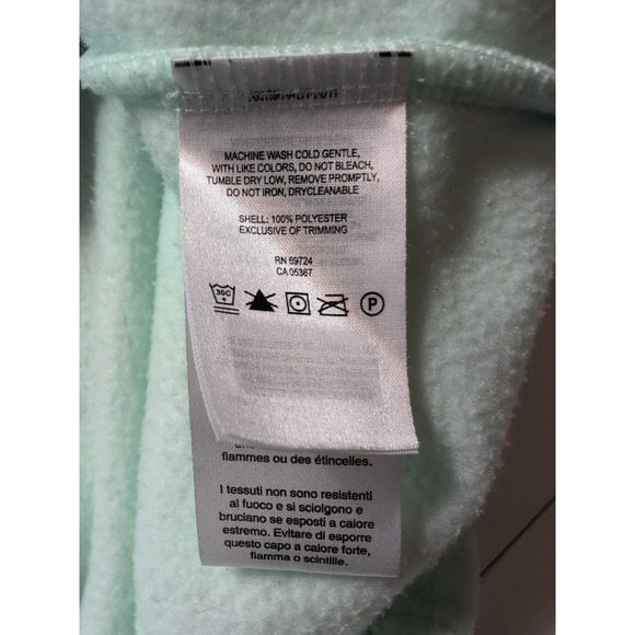 Columbia Womens Large Mint Green Full Zip Fleece Jacket Sweater Lightweight - Picture 5 of 11